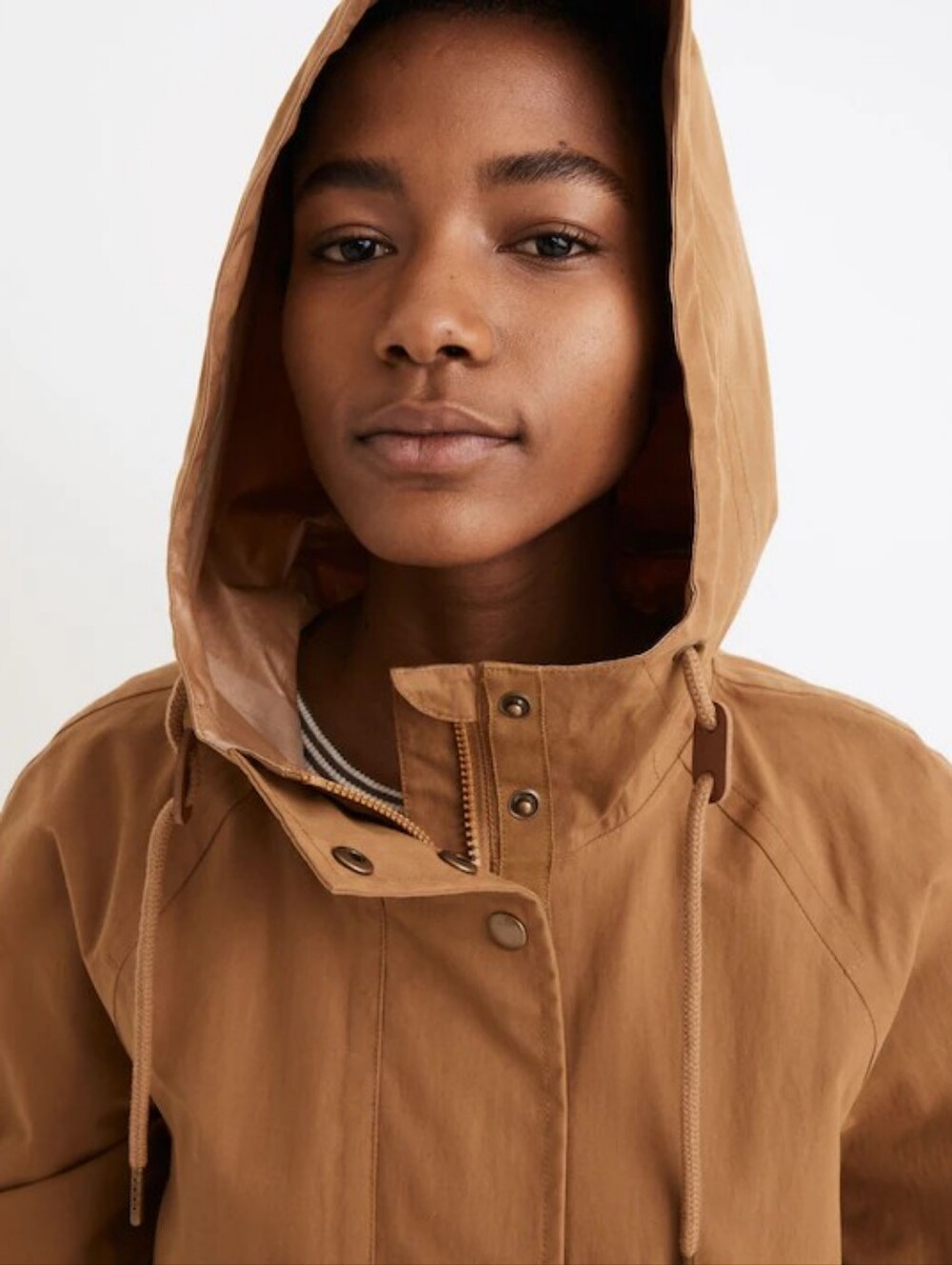 MADEWELL Mustard Waterproof Rainfall Contemporary Anorak Raincoat Size Large